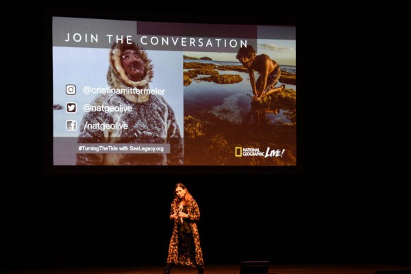 Nat Geo Live: Cristina Mittermeier. Photo by Katharine Boyle