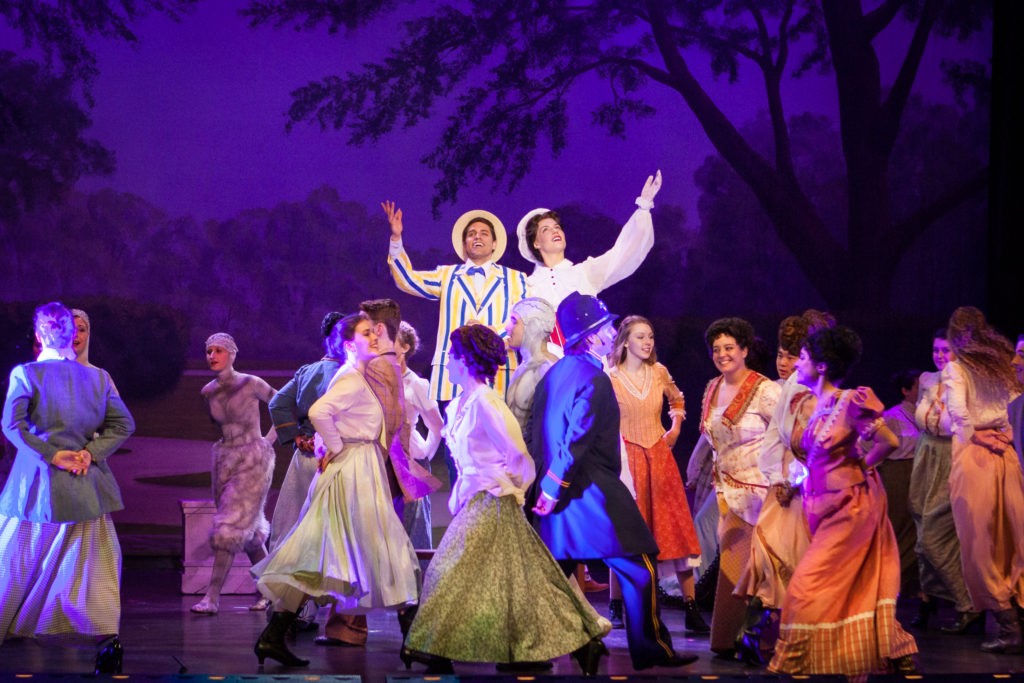 Mary Poppins - group shot in costume singing