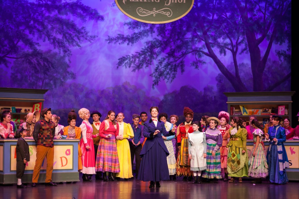 Mary Poppins - group shot in costume singing