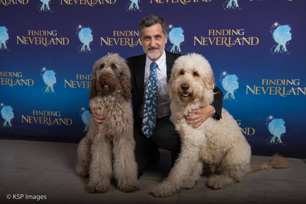 Sammy (porthos), Bill Berloni And Bailey (understudy) From The National Tour Of Finding Neverland Credit Ksp Images