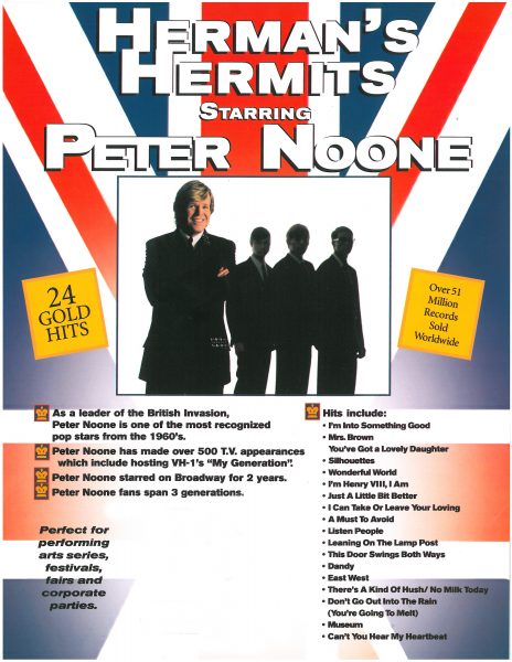 Herman's Hermits starring peter noone