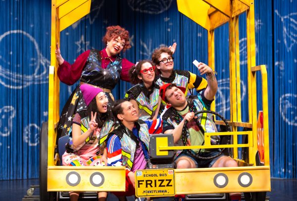 TheaterWorksUSA_Magic School Bus_Jeremy Daniel Photography_BackL-R Lexi Rhoades-Kari Gunberg-Tom Meglio_FrontL-R Sumi Yu-Junior Mendez-Jared Loftin_2018