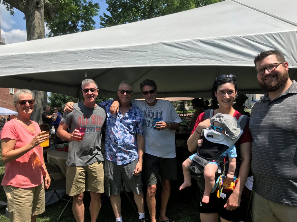 volunteers at picnic