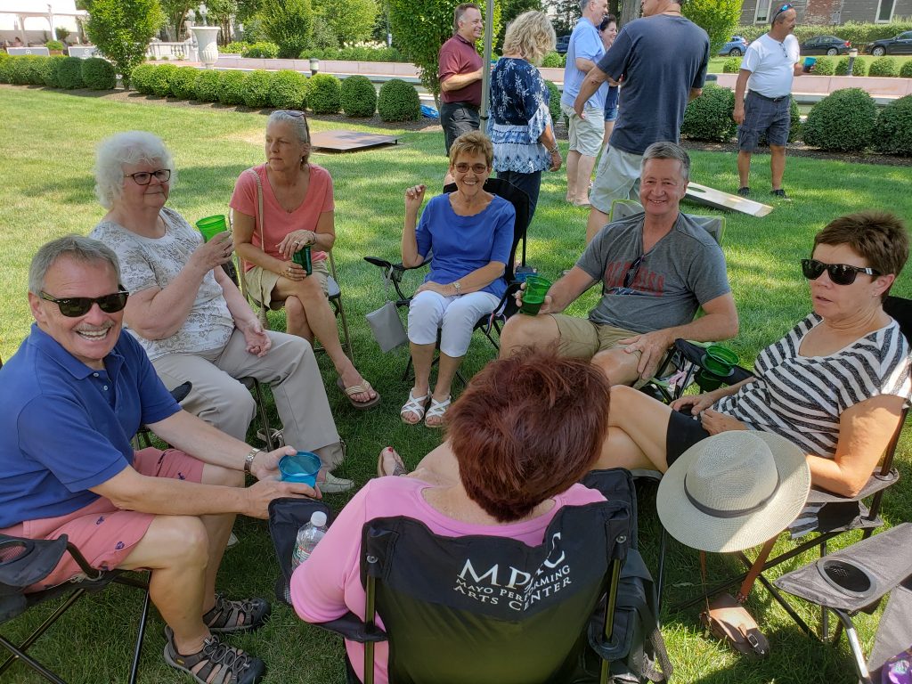 volunteers at picnic