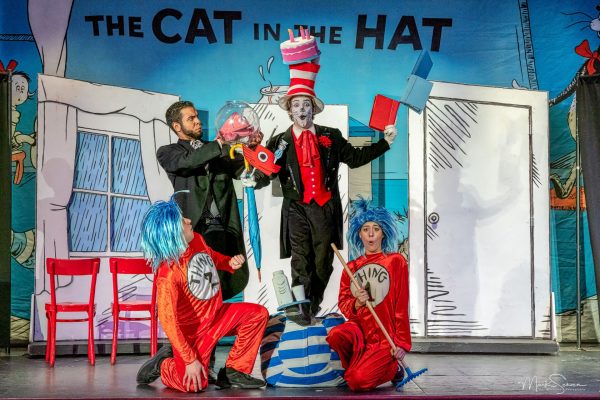 the cat in the hat with thing 1 and thing 2