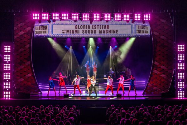 on your feet cast on stage wide shot