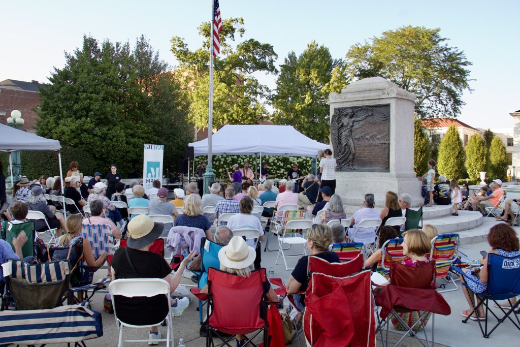 crowd watching john mcdermott band