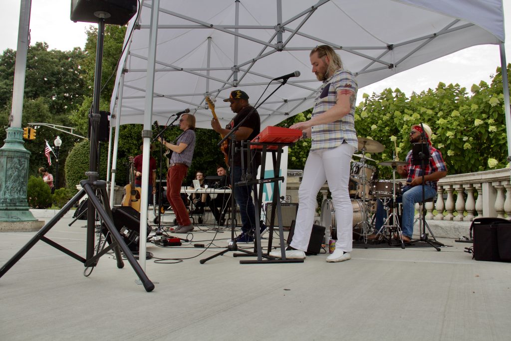 the bryan hansen band performing