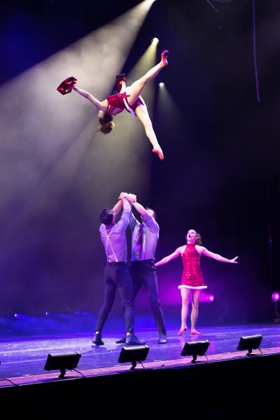 a magical cirque christmas acrobats