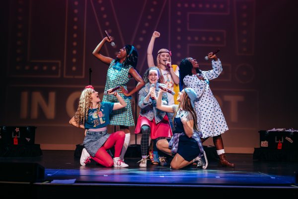 american girl live in concert production photo, girls posing