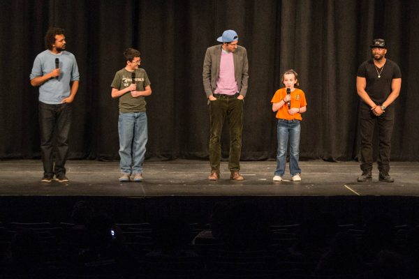 mayhem poets live with volunteers