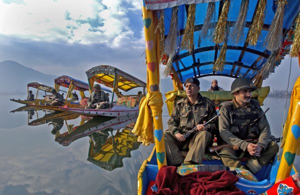 officers in boats