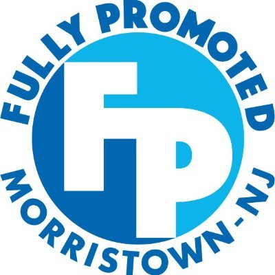 Blue circle logo. Fully Promoted Morristown NJ