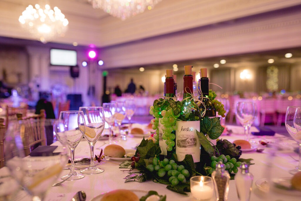 Wine décor at MPAC's 2022 Starlight Ball