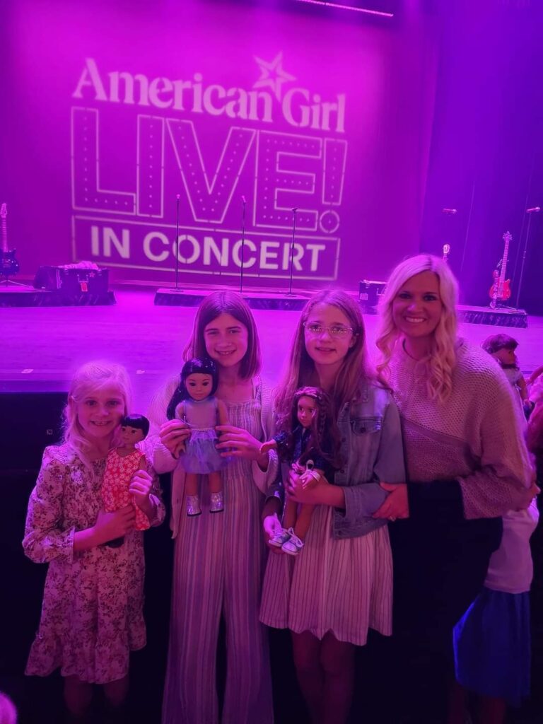 Kevin and his family attend American Girl Live In Concert