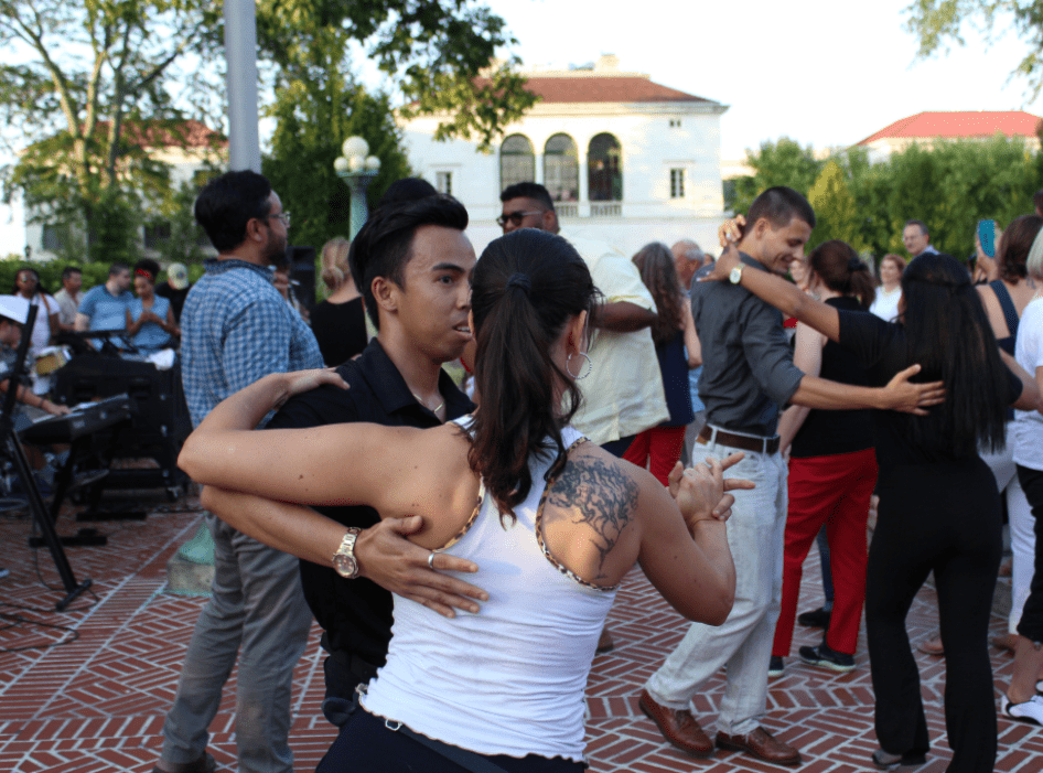 Dancers at MPAC Arts in the Community's Salsa Under the Stars event