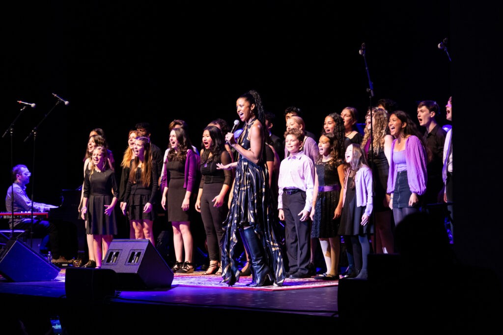 MPAC students perform at Opening Night with Renee Elise Goldsberry