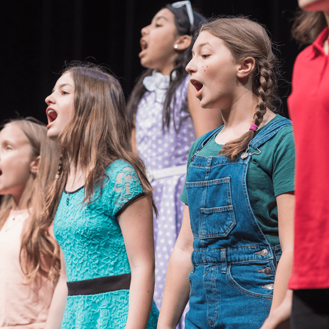 MPAC students singing onstage