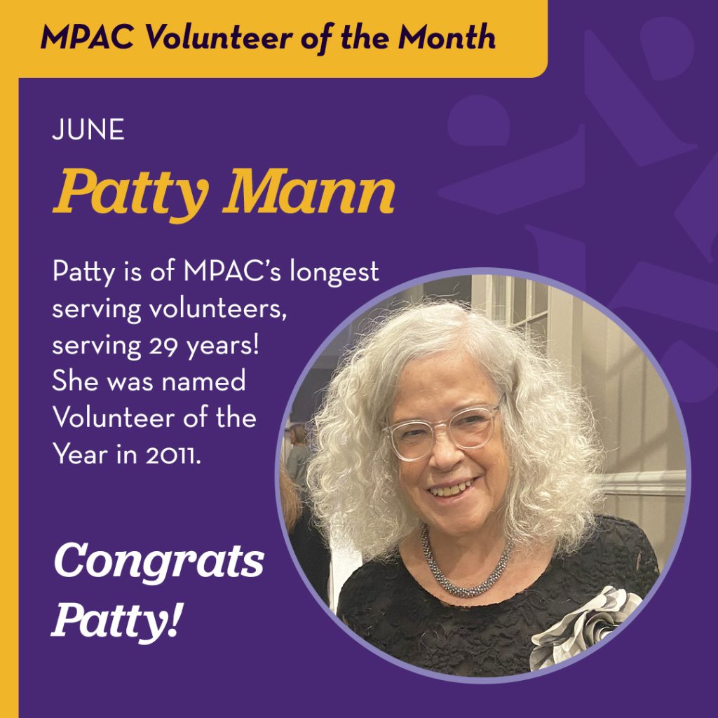 Volunteer Spotlight for june,Patty mann